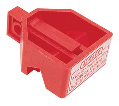 CSafe Circuit Breaker Lockouts, Double Pole, Red PCG Safety