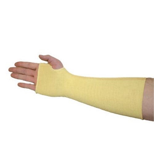 Kevlar Sleeves, 18 in Long, Snug-fitting Kevlar material Closure, Yellow