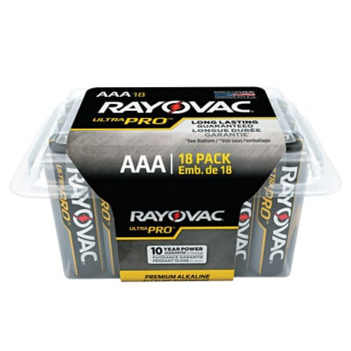 Ultra Pro Alkaline Reclosable Batteries, AAA, 18 per pack