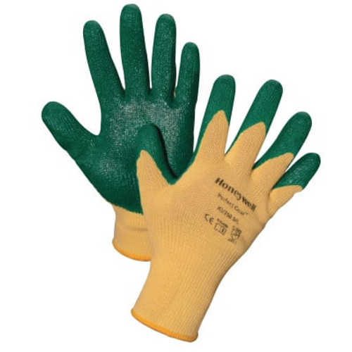 Hand Protection Perfect-Coat Gloves, X-Large (Size 10), Yellow/Green