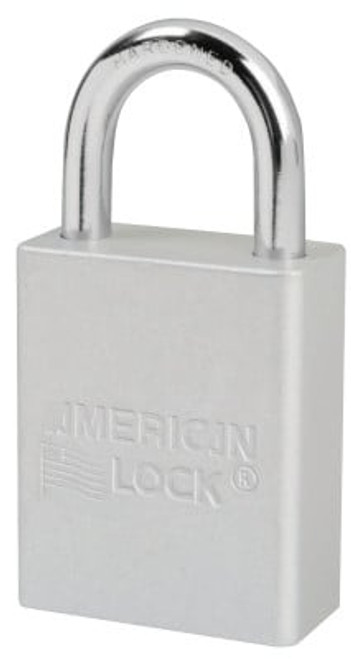 Solid Aluminum Padlocks, 1/4 in Diam., 3 in L X 3/4 in W, Red