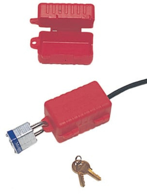 E-Safe Electrical Plug Lockouts, 220/550 V, Red