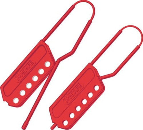M-Safe Safety Lockout Hasps, Bright Red