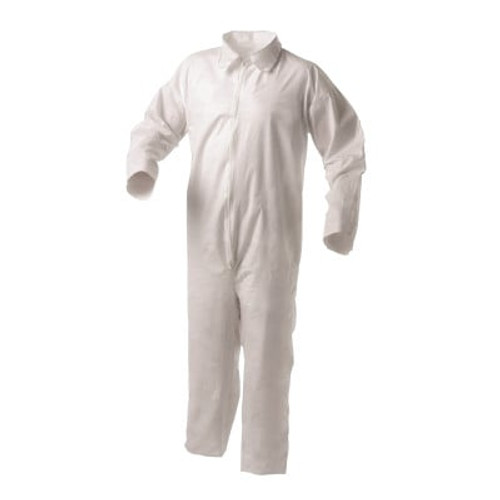 KLEENGUARD A35 Coveralls, Shell, Open Wrist/Ankles, White, 3XL