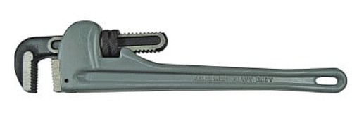 Heavy-Duty Pipe Wrenches, 15° Head Angle, Drop Forged Steel Jaw, 48 in, 1/PK