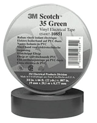 3M Scotch 35 Vinyl Electrical Color Coding Tape 3/4 x 66ft Red 10810 Business & Industrial