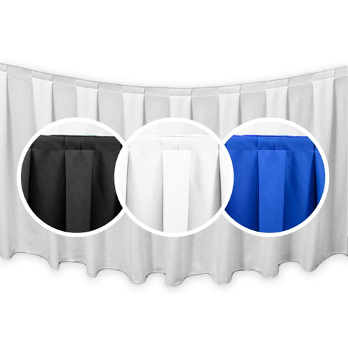 SimplyPoly Box Pleat Table Skirting