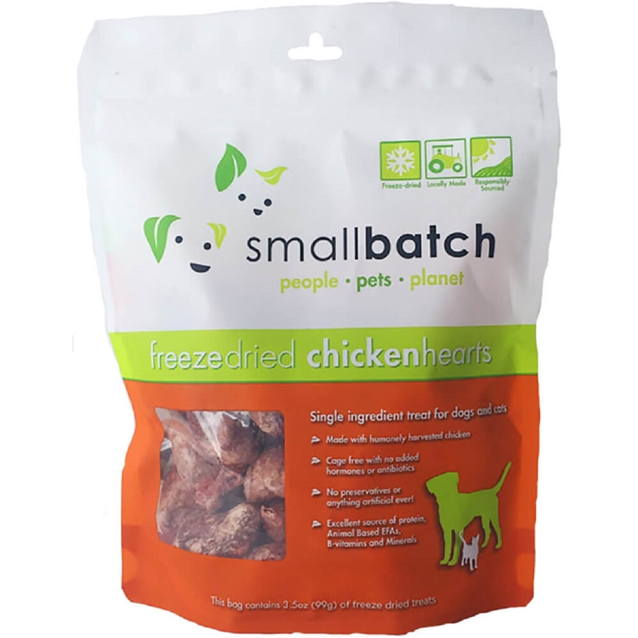Small Batch Freeze Dried Chicken Heart Treats Dog Cat Shop