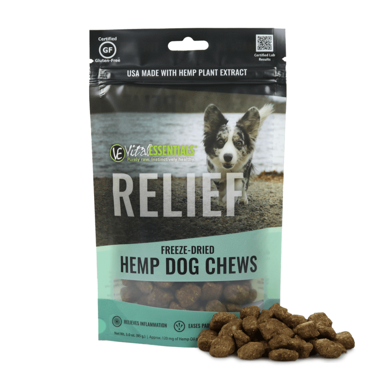 Vital Essentials Cbd Relief Treats Treats For Dogs Hiphoundshop Com