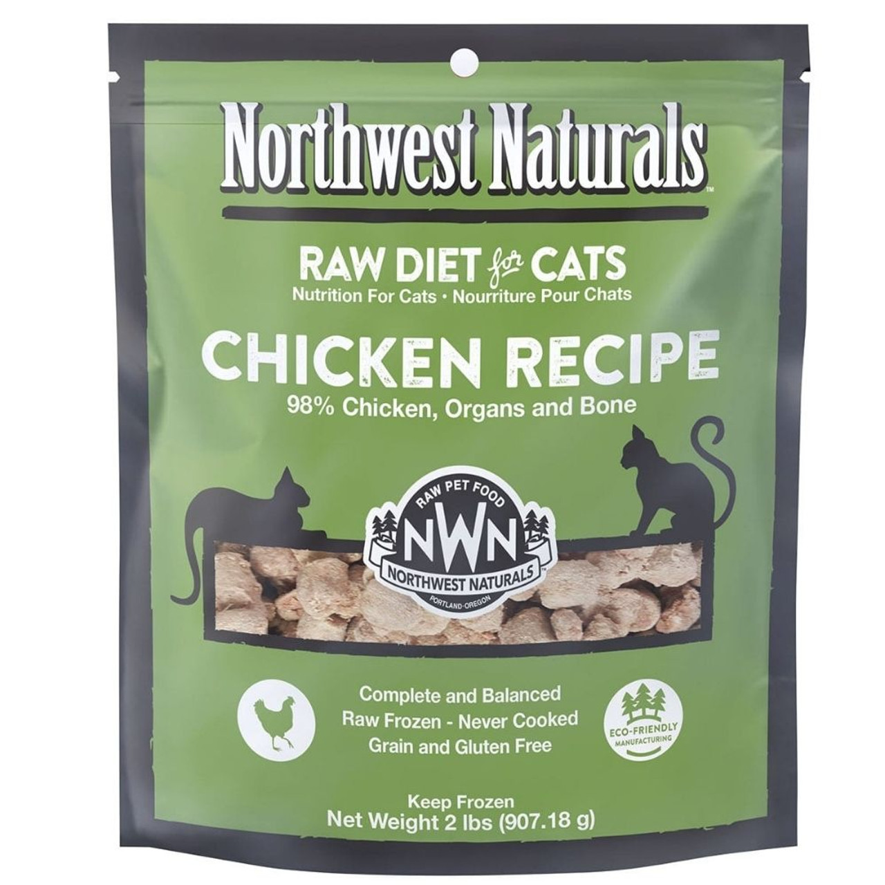 Northwest Naturals Frozen Cat Food Nibbles Chicken | Cat Shop Frozen ...