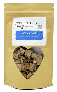 Uncle Larry's Beef Liver Treats front Uncle Larry's Beef Liver Treats front