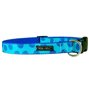Walk-E-Woo Blue Dots on Turquoise Walk-E-Woo Blue Dots on Turquoise