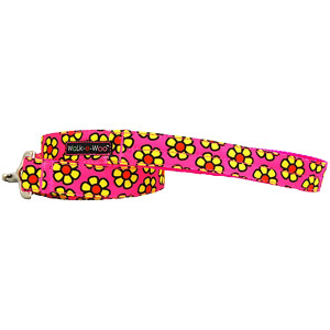 Walk-E-Woo Yellow Daisies on Pink Lead Walk-E-Woo Yellow Daisies on Pink Lead
