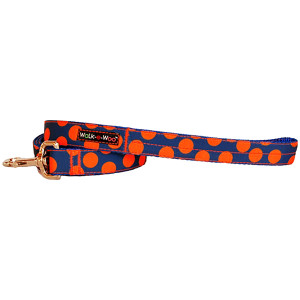 Walk-E-Woo Orange Dots on Blue Lead Walk-E-Woo Orange Dots on Blue Lead