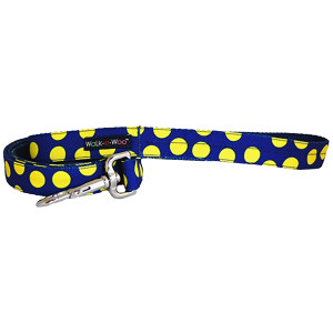 Walk-E-Woo Neon Yellow Dots on Blue Lead Walk-E-Woo Neon Yellow Dots on Blue Lead