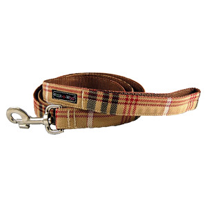 Walk-E-Woo Brown Plaid Lead Walk-E-Woo Brown Plaid Lead