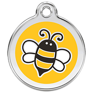 Red Dingo Enamel Tag Bumble Bee Yellow Red Dingo Enamel Tag Bumble Bee Yellow