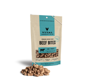 Vital Essentials Dog Treats - Beef Bites Vital Essentials Dog Treats - Beef Bites