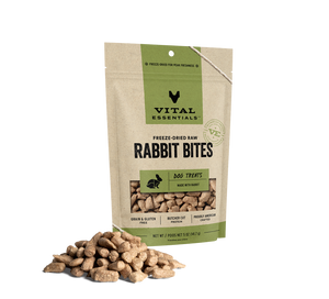 Vital Essentials Dog Treats - Rabbit Bites