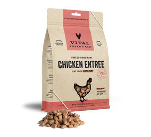 Vital Essentials Freeze Dried Mini Nibs Cat Food - Chicken 12 oz Vital Essentials Freeze Dried Mini Nibs Cat Food - Chicken 12 oz
