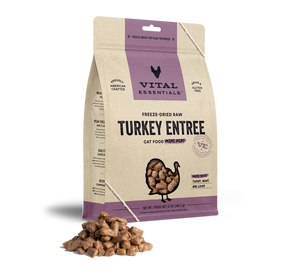 Vital Essentials Freeze Dried Mini Nibs Cat Food - Turkey 12 oz Vital Essentials Freeze Dried Mini Nibs Cat Food - Turkey 12 oz