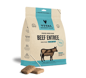 Vital Essentials Freeze-Dried Raw Mini Patties Dog Food - Beef 14 oz