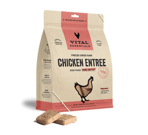 Vital Essentials Dog Freeze-Dried Chicken Mini Patties - 14 oz Vital Essentials Dog Freeze-Dried Chicken Mini Patties - 14 oz