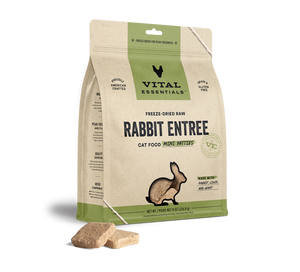 Vital Essentials Freeze Dried Mini Patties Cat Food - Rabbit 8 oz Vital Essentials Freeze Dried Mini Patties Cat Food - Rabbit 8 oz
