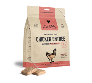 Vital Essentials Freeze Dried Mini Patties Cat Food - Chicken 8 oz Vital Essentials Freeze Dried Mini Patties Cat Food - Chicken 8 oz