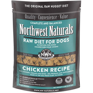 NWN Frozen Raw Dog Food Chicken 6 lb Nuggets NWN Frozen Raw Dog Food Chicken 6 lb Nuggets