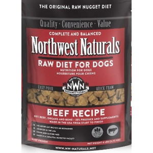 NWN Frozen Raw Dog Food Beef 6 lb Nuggets NWN Frozen Raw Dog Food Beef 6 lb Nuggets