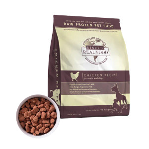 Steve's Real Food Frozen Dog & Cat Food Nuggets - 5 lb Chicken Steve's Real Food Frozen Dog & Cat Food Nuggets - 5 lb Chicken