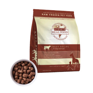 Steve's Real Food Frozen Dog Food Nuggets - 5 lb Beef Steve's Real Food Frozen Dog Food Nuggets - 5 lb Beef