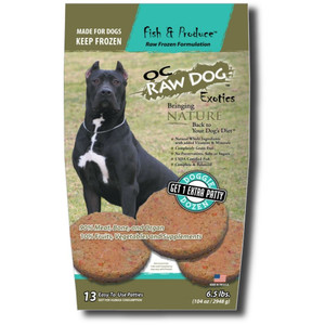 OC Raw Frozen Dog Food Patties - 6.5 lb Fish & Produce OC Raw Frozen Dog Food Patties - 6.5 lb Fish & Produce