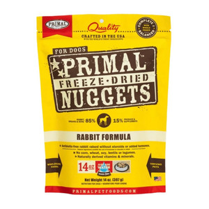 Primal Freeze-Dried Dog Food Nuggets- 14oz Rabbit Primal Freeze-Dried Dog Food Nuggets- 14oz Rabbit