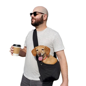 Walking Palm Dog Sling Carrier Black Walking Palm Dog Sling Carrier Black
