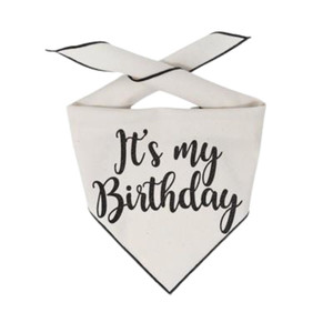 It's My Birthday White Bandana It's My Birthday White Bandana
