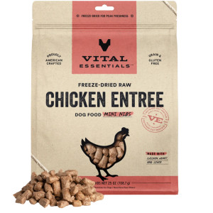 Vital Essentials Freeze-Dried Raw Mini Nibs Dog Food - Chicken 25 oz Vital Essentials Freeze-Dried Raw Mini Nibs Dog Food - Chicken 25 oz