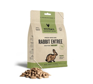 Vital Essentials Freeze-Dried Raw Mini Nibs Dog Food - Rabbit 5.5 oz Vital Essentials Freeze-Dried Raw Mini Nibs Dog Food - Rabbit 5.5 oz