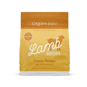 GREEN JUJU LAMB PATTIES RAW DOG FOOD - 6 LB GREEN JUJU LAMB PATTIES RAW DOG FOOD - 6 LB