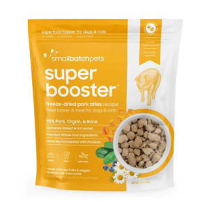 SMALL BATCH SUPER BOOSTER DOG & CAT TREATS - PORK - 7 OZ SMALL BATCH SUPER BOOSTER DOG & CAT TREATS - PORK - 7 OZ