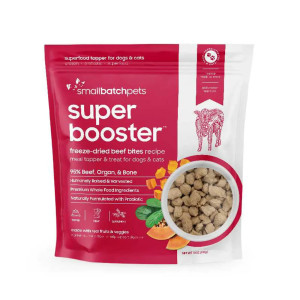 SMALL BATCH SUPER BOOSTER DOG & CAT TREATS - BEEF - 18 OZ SMALL BATCH SUPER BOOSTER DOG & CAT TREATS - BEEF - 18 OZ