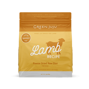 GREEN JUJU FREEZE DRIED LAMB DOG FOOD - 14 OZ GREEN JUJU FREEZE DRIED LAMB DOG FOOD - 14 OZ