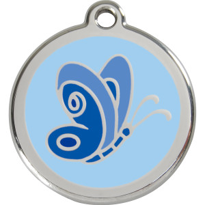 Red Dingo Enamel Butterfly Blue Red Dingo Enamel Butterfly Blue