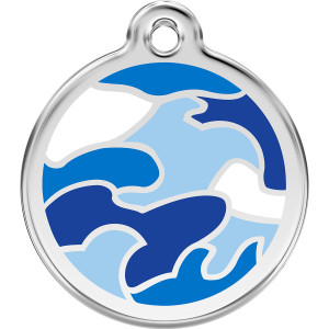 Red Dingo Enamel Camouflage Blue Red Dingo Enamel Camouflage Blue