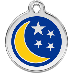 Red Dingo Enamel Moon