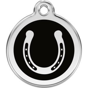Red Dingo Enamel Horseshoe