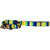 Walk-E-Woo Tie Dye - Blue & Green Lead