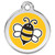 Red Dingo Enamel Tag Bumble Bee Yellow Red Dingo Enamel Tag Bumble Bee Yellow