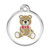 Red Dingo Enamel Tag Teddy Bear Red Dingo Enamel Tag Teddy Bear
